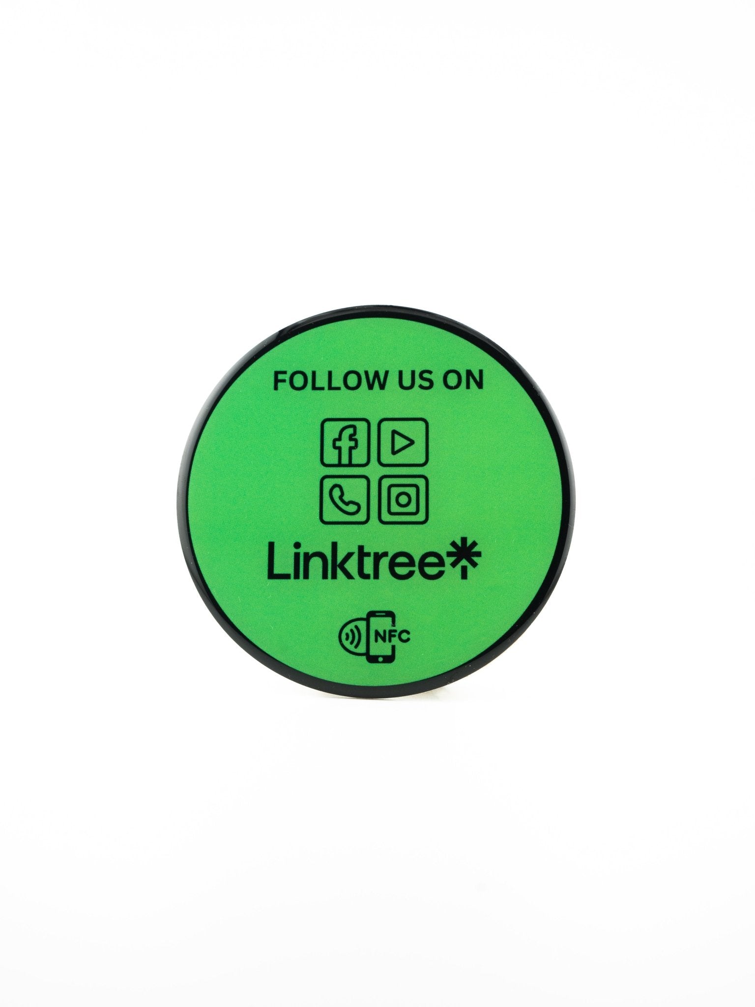 Hochwertiger NFC - Aufkleber für mehr Social - Media Reichweite durch Linktree - Custom Ratings